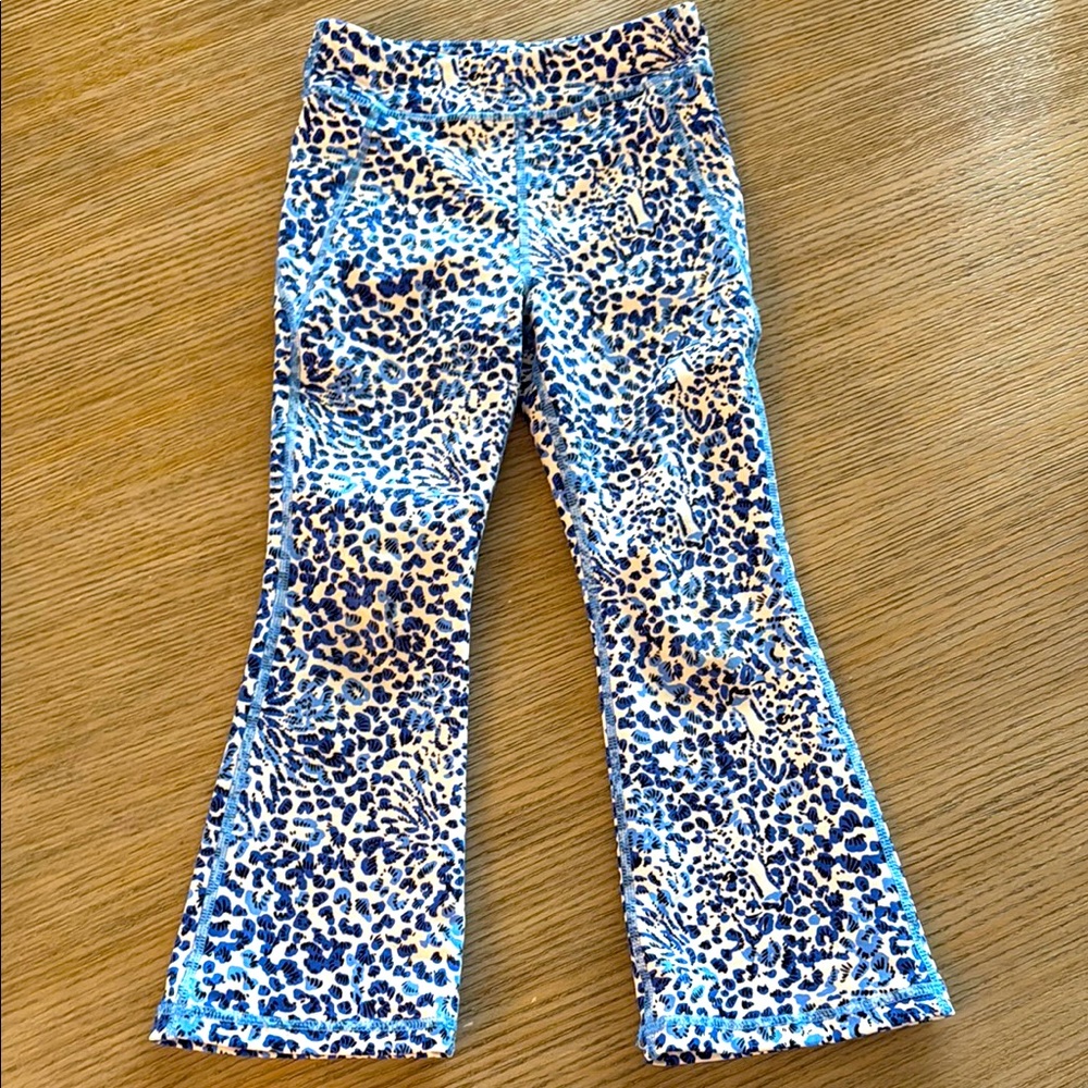 Lilly Pulitzer Blue Leopard Print Kids Jeans